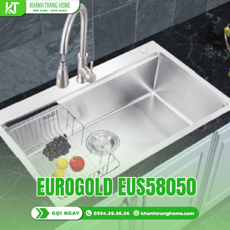 CHẬU RỬA BÁT EUROGOLD EUS58050 - 14 Chậu Rửa Bát Eurogold EUS58050