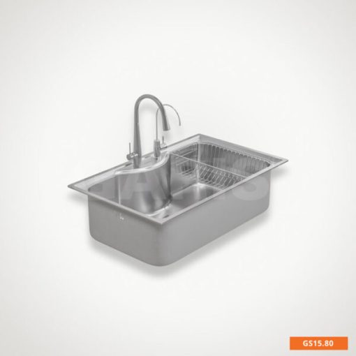 Chậu rửa chén bát có 1 hố lớn Garis GS15.80 - 5