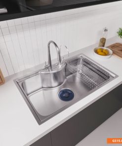 Chậu rửa chén bát có 1 hố lớn Garis GS15.80
