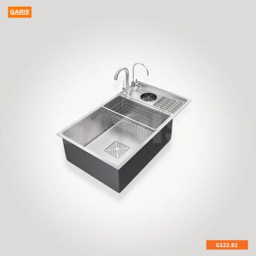 Chậu rửa 1 hố lớn sâu kèm máy rửa ly Garis MS11.82 - 7