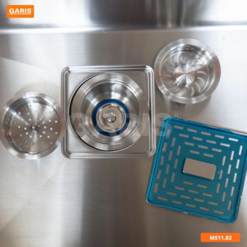 Chậu rửa 1 hố lớn sâu kèm máy rửa ly Garis MS11.82 - 9