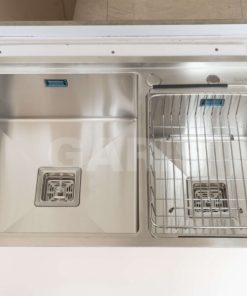 Chậu rửa chén bát 2 hố lệch sâu lòng vuông Garis GS22.82 - 18 Chậu rửa chén bát 2 hố lệch sâu lòng vuông Garis GS22.82 - 17