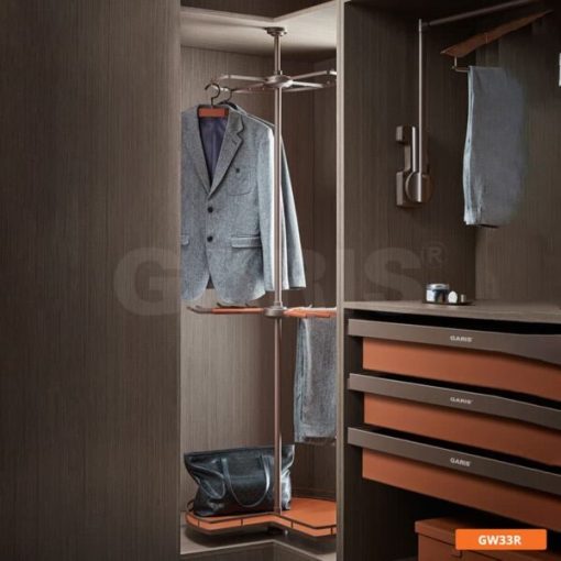 Giá xoay 3 tầng treo quần áo Garis GW33R - 1