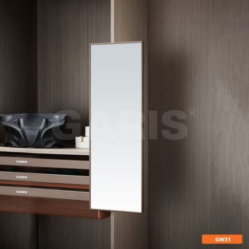 Gương treo âm tủ khung nhôm Garis GW31 - 1