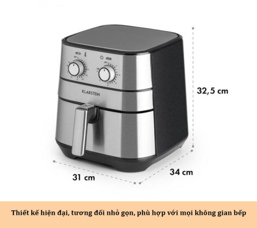 NỒI CHIÊN KHÔNG DẦU KLARSTEIN AERO VITAL DELUXE CƠ - 3