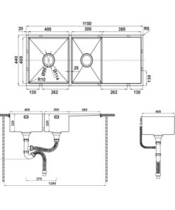 Chậu rửa chén Hafele HS21-SSD2S90L 567.94.050 - 13