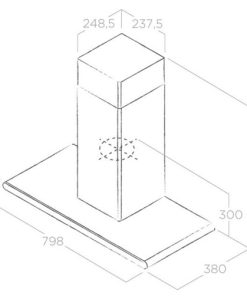 Máy hút mùi âm tủ Elica GALAXY BLIX/A/80 PRF0008948B - 9