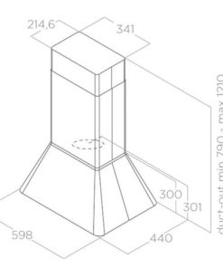 Máy hút mùi đảo ELICA IKONA BL MAT/A/60 PRF0164784 - 11