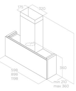 Máy hút mùi áp tường Elica RULES BL/F/90 PRF0163751 - 12 Máy hút mùi áp tường Elica RULES BL/F/90 PRF0163751 - 11