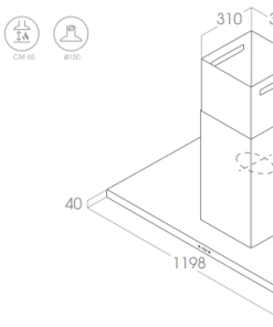 Máy hút mùi áp tường Elica THIN ISLAND IX/A/120 PRF0144973 - 15