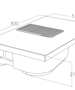 Bếp từ kết hợp hút mùi Elica NIKOLATESLA PRIME BL/F/83 PRF0143159A - 18 Bếp từ kết hợp hút mùi Elica NIKOLATESLA PRIME BL/F/83 PRF0143159A - 17