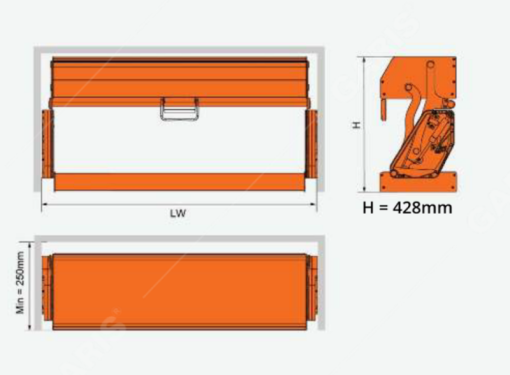 Giá gia vị nâng hạ trợ lực thông minh Garis GL05.701 - 3