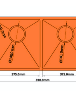 Chậu rửa chén bát 2 hố Garis GS21.81D - 16 Chậu rửa chén bát 2 hố Garis GS21.81D - 15
