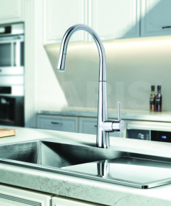 Vòi rửa tay nóng lạnh có dây rút Garis MF11C