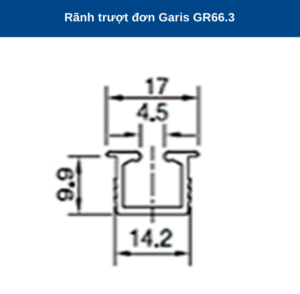 Ray trượt đơn thông dụng Garis GR66.3 - 7