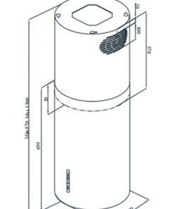 Máy hút đảo mùi FAGOR 3CFC-450IX - 6 Máy hút đảo mùi FAGOR 3CFC-450IX - 5
