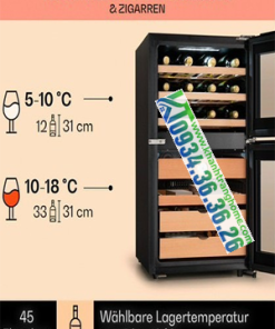 TỦ BẢO QUẢN CIGAR và RƯỢU VANG KLARSTEIN EL DORADO 108L - 12 TỦ BẢO QUẢN CIGAR và RƯỢU VANG KLARSTEIN EL DORADO 108L - 11