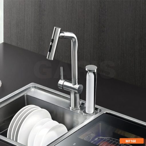 Vòi rửa tay cao cấp nóng lạnh inox 304 GARIS MF16E - 7