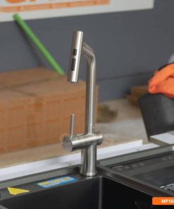 Vòi rửa tay cao cấp nóng lạnh inox 304 GARIS MF16E - 19