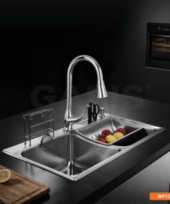 Vòi rửa tay nóng lạnh có dây rút Garis MF12P