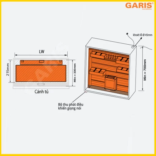 TỦ BẾP ĐIỆN TỬ THÔNG MINH GARIS ML05.80X - 3
