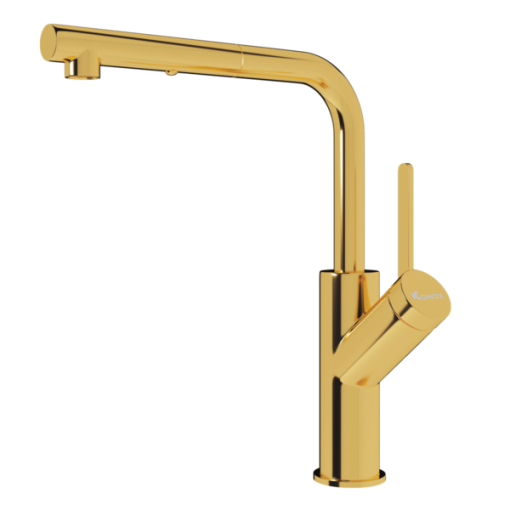VÒI RỬA BÁT RÚT DÂY KONOX ARTAN GOLD - 1