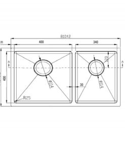 CHẬU RỬA CHÉN BÁT KONOX KN8144DU Siphon, giá úp bát inox - 12 CHẬU RỬA CHÉN BÁT KONOX KN8144DU Siphon, giá úp bát inox - 11
