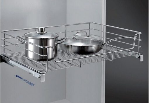 Giá xoong nồi inox nan âm tủ gắn cánh EG6175 – Eurogold - 1
