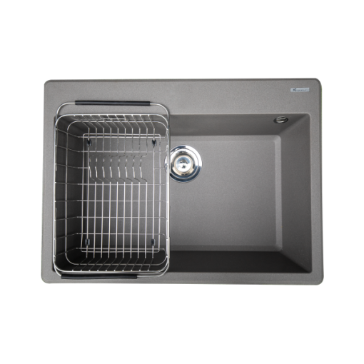 Chậu rửa bát KONOX Granite Sink Ruvita 680 Grey - 1