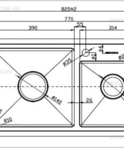 CHẬU RỬA BÁT EUROGOLD EUP18246 - 14 CHẬU RỬA BÁT EUROGOLD EUP18246 - 13