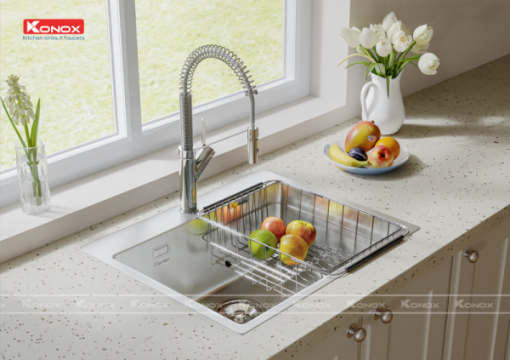 VÒI RỬA BÁT RÚT DÂY KONOX GUSTA - 6