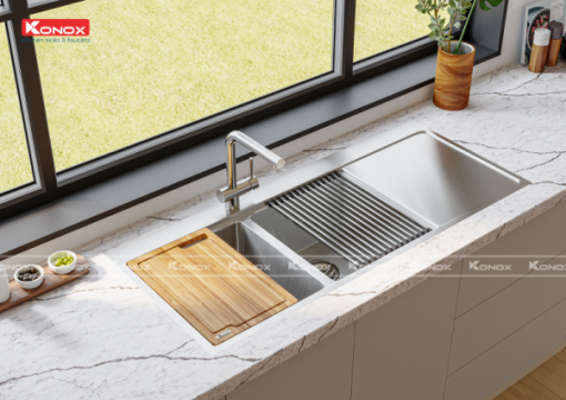 Vòi rửa bát KONOX rút dây KN1337 - 15