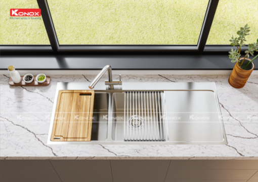 Vòi rửa bát KONOX rút dây KN1337 - 11