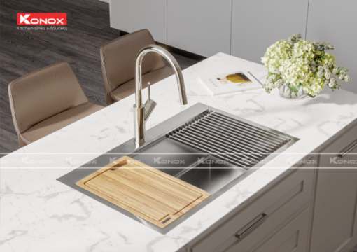 Chậu rửa chén bát KONOX KN8050TS - 8