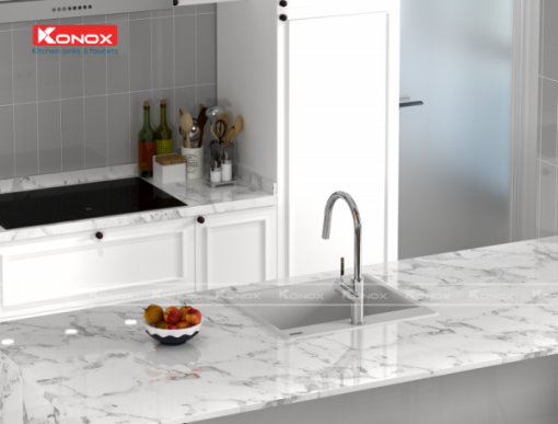 VÒI RỬA BÁT RÚT DÂY KONOX PONTE CHROME - 9