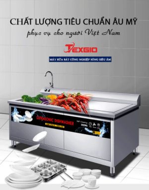 Máy Rửa Chén Bát Công Nghiệp UltraSonic Texgio Luxury TGU-800HS - 21