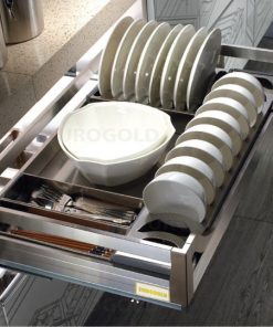 Giá bát đĩa inox hộp Eurogold EU133.700