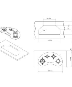 BẾP GAS 4 VÙNG NẤU DUDOFF GAIA 04M2 HÌNH BÁN NGUYỆT - 22 BẾP GAS 4 VÙNG NẤU DUDOFF GAIA 04M2 HÌNH BÁN NGUYỆT - 21