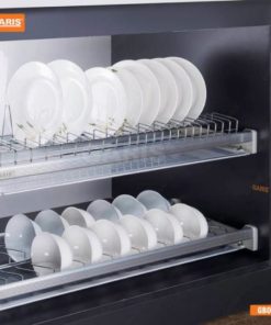 GIÁ BÁT ĐĨA CỐ ĐỊNH 2 TẦNG NAN TRÒN GARIS GB04.80C