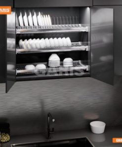 GIÁ BÁT ĐĨA CỐ ĐỊNH 3 TẦNG NAN TRÒN GARIS GB07.80E