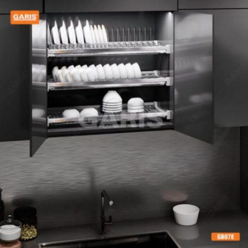 GIÁ BÁT ĐĨA CỐ ĐỊNH 3 TẦNG NAN TRÒN GARIS GB07.90E - 1
