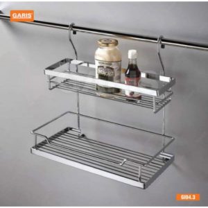 Giá để gia vị 2 tầng inox nan Garis GI04.3 - 3