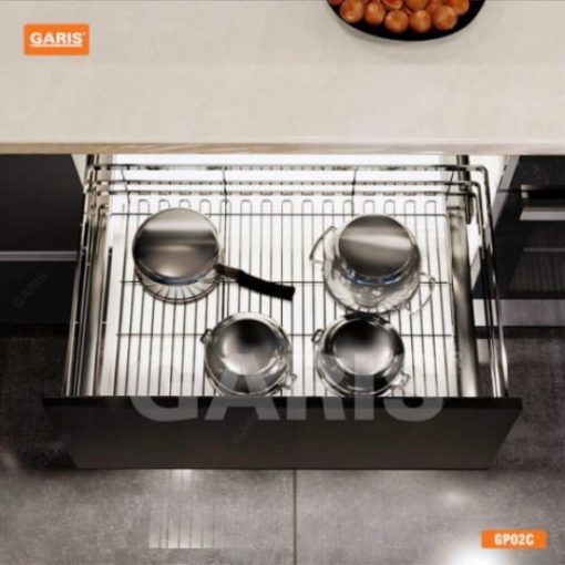Giá xoong nồi cánh kéo nan vuông Garis GP02.70C - 5