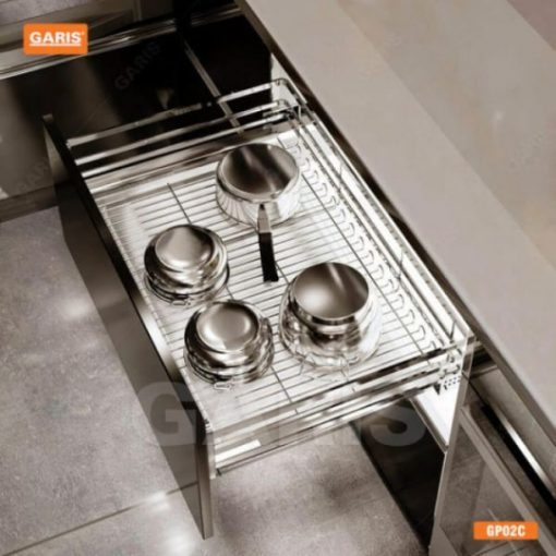 Giá xoong nồi cánh kéo nan vuông Garis GP02.70C - 1