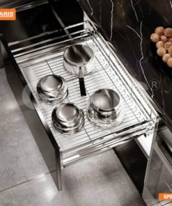 Giá xoong nồi cánh kéo nan vuông Garis GP02.90E