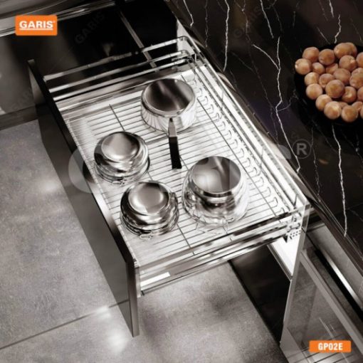 Giá xoong nồi cánh kéo nan vuông Garis GP02.90E - 1