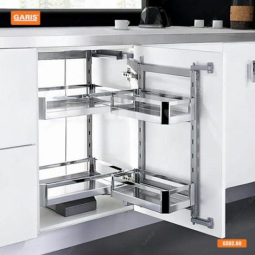 Tủ đồ khô 2 tầng inox hộp GARIS GS02.60 - 3