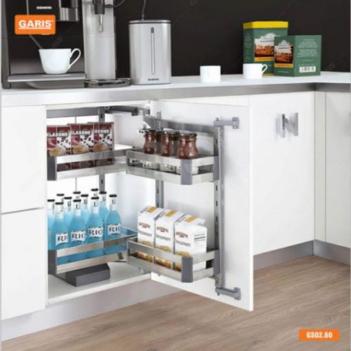 Tủ đồ khô 2 tầng inox hộp GARIS GS02.60 - 1