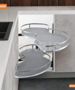 Giá xoay 1/2 hình chiếc lá đáy gỗ GARIS GS03N.90L/R - 9