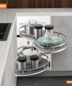 Giá xoay 1/2 hình chiếc lá đáy gỗ GARIS GS03N.90L/R